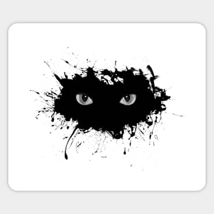 Halloween black cat eyes Sticker